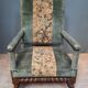 Faiteuil Louis XIII upholstered in part from the 17th century
