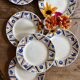 Set of 8 antique flat plates - Canada from Moulin des Loups