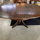 Vintage round table 1 extension rosewood 70's