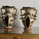 Pair of Saint Ghislain vases made in Belgium