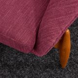 Lounge Chairs in Hand-Stitched Jacquard Upholstery by Sándor Palócz, 1968