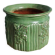 Pot de fleur ancien en terre cuite émaillée