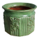 Pot de fleur ancien en terre cuite émaillée