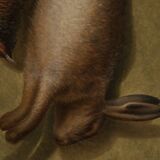 Peinture à l'huile nature morte de chasse
