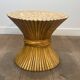 Wheat sheaf coffee table Elinor McGuire. American work. Circa 1970.