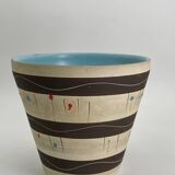 Large ceramic plant pot from the 1950s