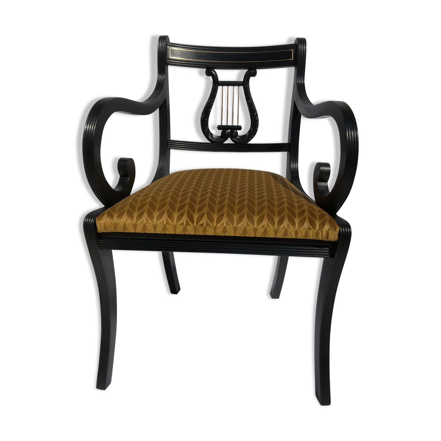 Old black desk chair