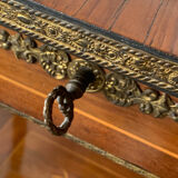 Napoleon 3 marquetry and bronze side table