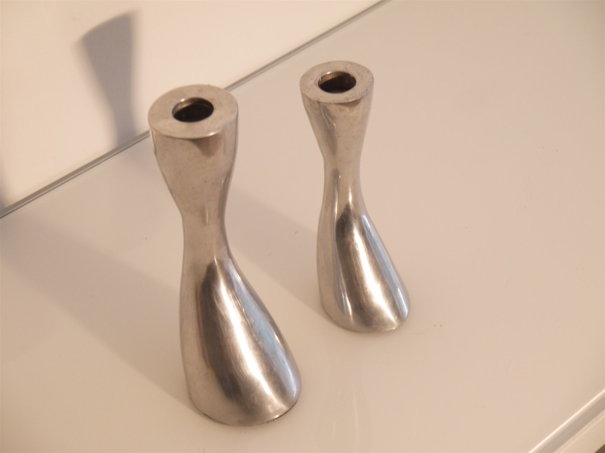 Bougeoirs vintage danois metal