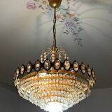 Lustre pampilles à cristaux