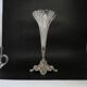 Vase Art Nouveau, verre pressé et étain, France, début du 20e siècle