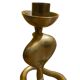 Brass cobra candle holder