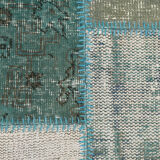 7x10 oversize teal green vintage rug 300x207cm