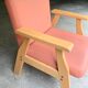 Light wood armchair