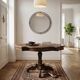 Antique round table in solid oak