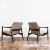 Kvadrat Customizable Pair Of Restored Mid Century Armchairs, 1960's