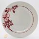 6 Pexonne flat plates, Opaque Porcelain Manufacture FF model Avril.