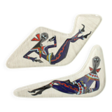 Pair of free-form dishes from Sesto di Fiamma, Italy, 1950s