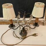 Double torch lamp lampshade