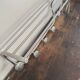 Vintage aluminum wall coat rack
