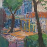 Painting by Nagao Usui "The Square"