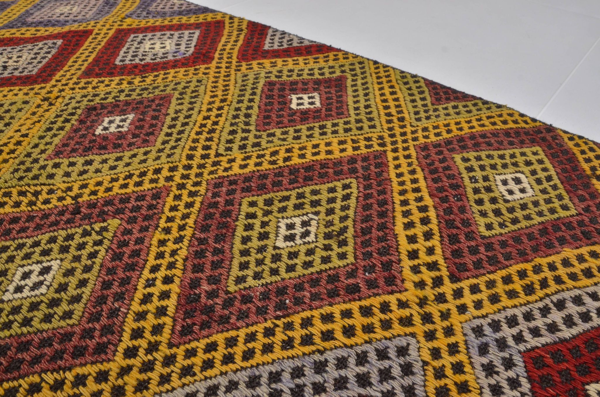 Oushak Geometric Vintage Small Rug sku 3850