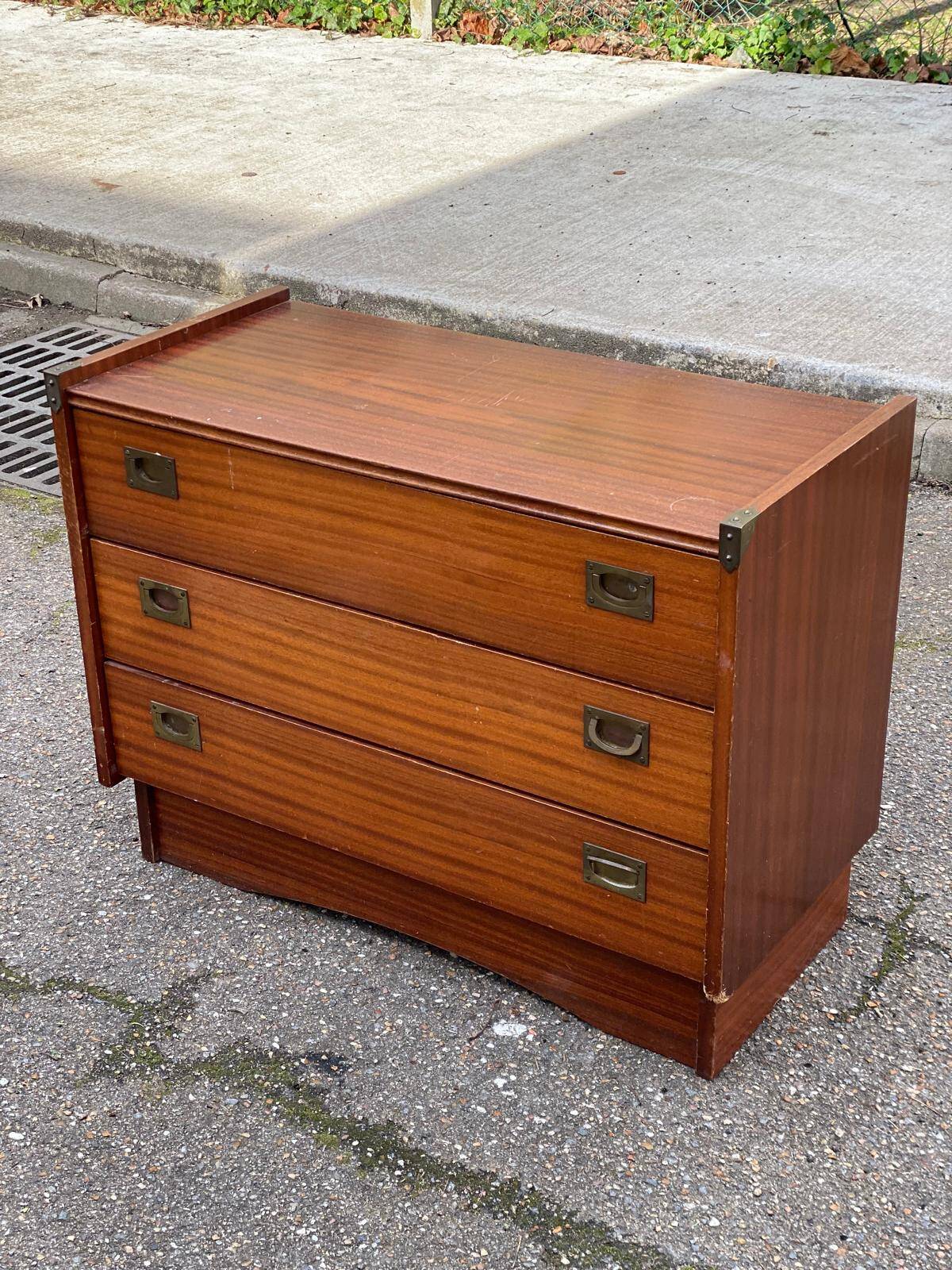 Commode scandinave vintage par Gauthier France style bateau
