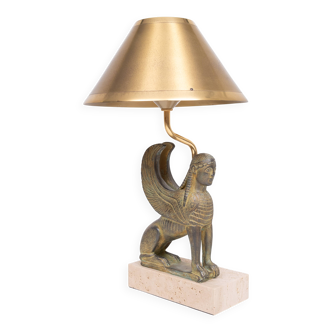 Maison Le Dauphin France, Exceptional Sphinx Table Lamp 1970s