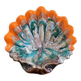 Large ceramic saint jacques shell cup 33x 30 cm - vintage-