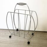 Vintage metal magazine rack