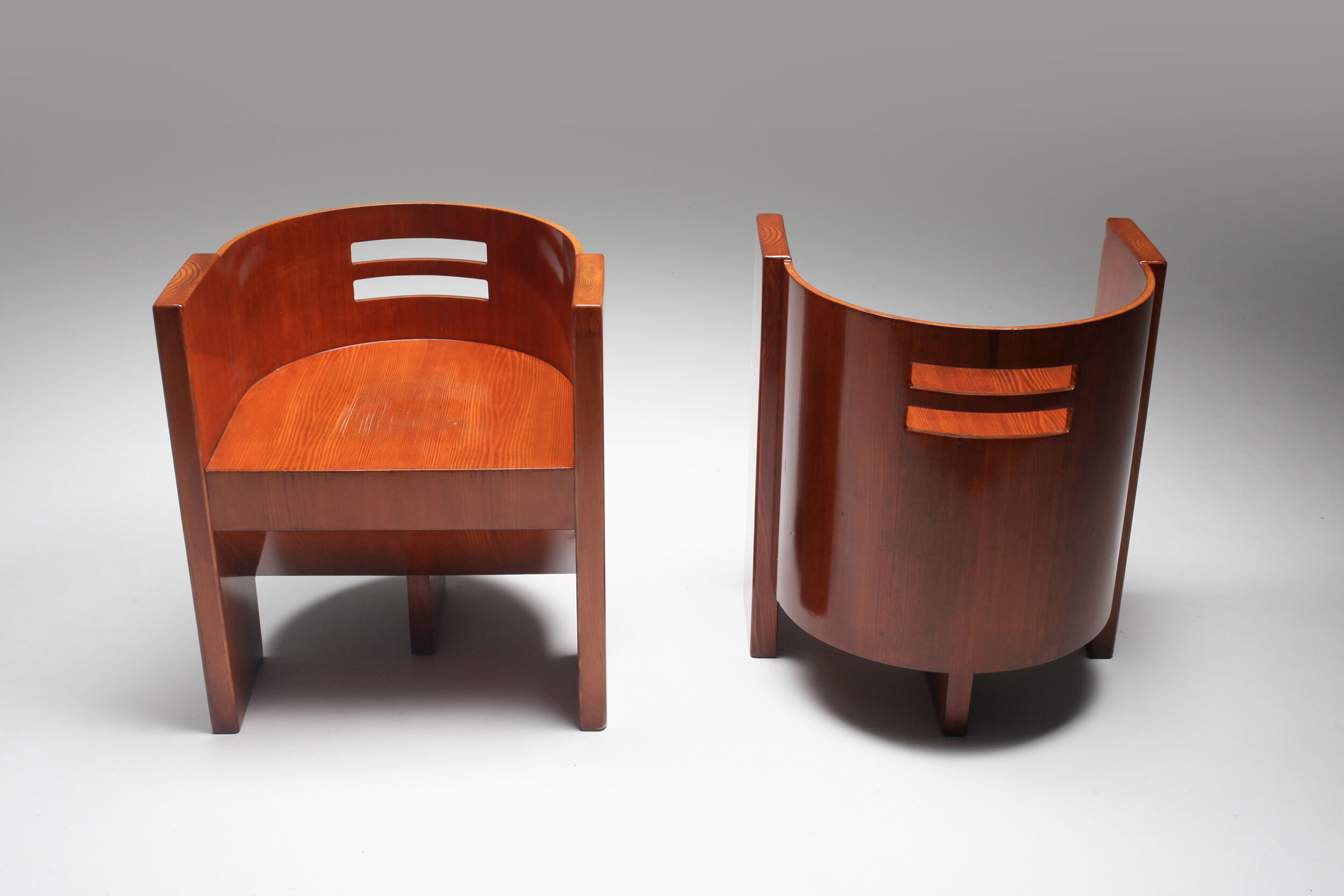 Fauteuil moderniste en acajou - années 1930