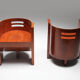 Fauteuil moderniste en acajou - années 1930