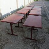 Bistro lot 9 tables and 16 chairs mahieu Jule bry