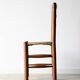 4 vintage brutalist chairs, wood & rope, Sentou / Perriand, 1960