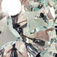 Sputnik chandelier cut glass 1960