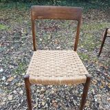 3 Scandinavian Moller chairs