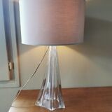 Large vintage crystal lamp base