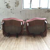 Armchairs pink captionne toad