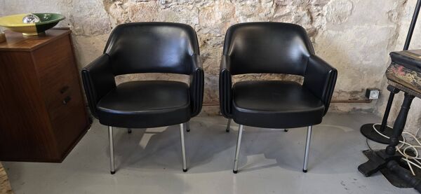 Lot de 2 fauteuils Deauville conçues par Marc et Pierre Simon pour AIRBORNE