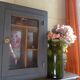 Black pharmacy cabinet