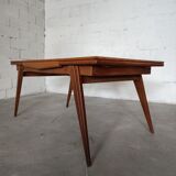Vintage compass foot dining table