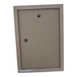 Rectangular gold mirror with moulded decoration.