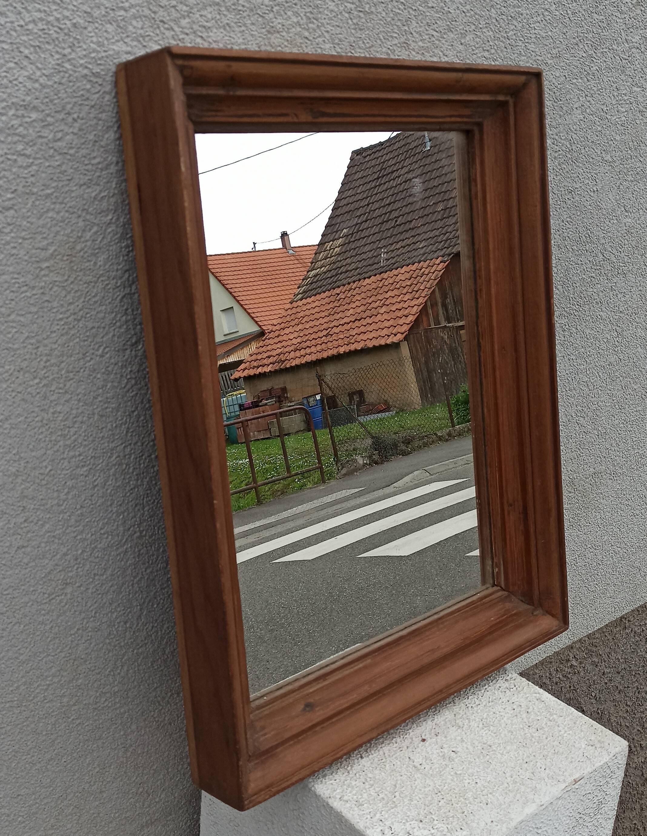 Old wooden mirror