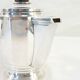 Silver metal coffee / tea service art deco 3 pieces