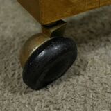 Rolling acrylic and brass serving table – 1960