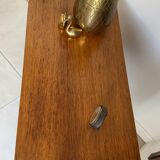 Vintage light wood bedside table