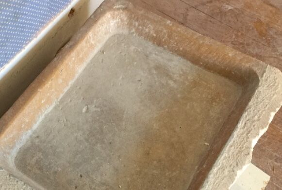 Dressed stone sink