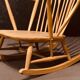 Rocking chair mid-century in light elm by Lucian Ercolani for Ercol