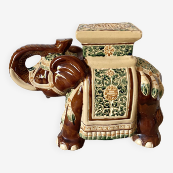 Ceramic elephant, vintage plant holder