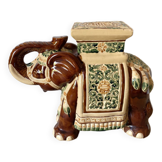 Ceramic elephant, vintage plant holder